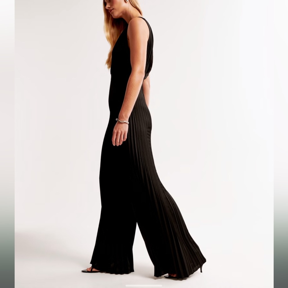 🔥 The A&F Giselle Pleated Jumpsuit Sz small New with tag - Picture 7 of 7